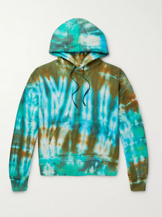 AMIRI OVERSIZED TIE-DYED LOOPBACK COTTON-JERSEY HOODIE