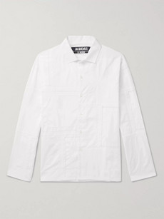 JACQUEMUS MOUCHOIRS EMBROIDERED COTTON SHIRT