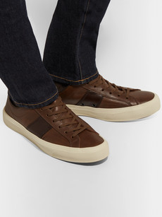 TOM FORD CAMBRIDGE LEATHER SNEAKERS