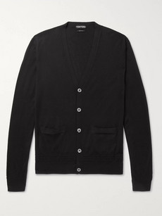 TOM FORD CASHMERE AND SILK-BLEND CARDIGAN