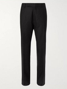 Tom Ford Black Shelton Slim-fit Wool-flannel Trousers