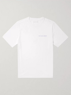 Pop Trading Company Logo-print Cotton-jersey T-shirt In White