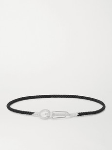 Mikia Cord And Silver-tone Bracelet In Black