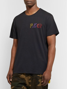 Pasadena Leisure Club Logo-print Cotton-jersey T-shirt In Black