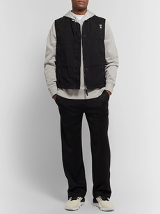 Y-3 Logo-print Loopback Cotton-jersey Hoodie In Grey