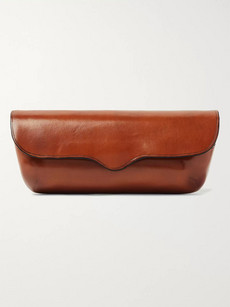 Il Bussetto Polished-leather Glasses Case In Brown
