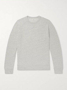 Hartford Mélange Loopback Cotton-jersey Sweatshirt In Gray