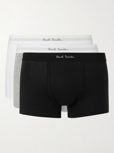 Paul Smith Three-pack Stretch Cotton-blend Boxer-briefs In Multi
