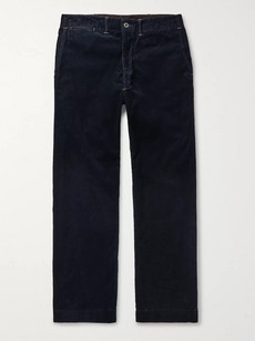 Rrl Williams Cotton-blend Corduroy Trousers In Blue