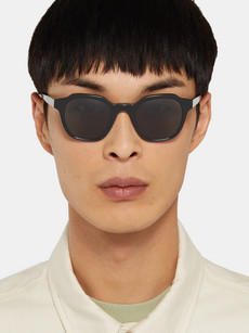 Dick Moby Barcelona Round-frame Acetate Sunglasses In Black | ModeSens