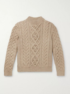 ISABEL MARANT MACEY MERINO WOOL CABLE KNIT SWEATER