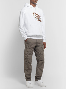 Come Tees Logo-print Loopback Cotton-jersey Hoodie In White