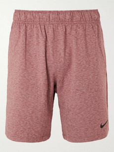 Nike Mélange Dri-fit Shorts In Pink