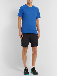Nike Slim-fit Panelled Dri-fit T-shirt In Blue