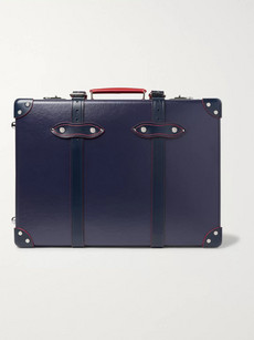 Globe-trotter St Moritz 20 Leather-trimmed Trolley Case" In Navy