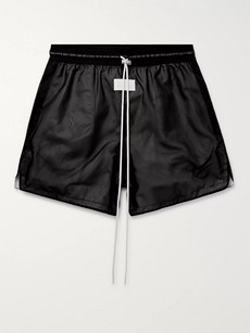 Nike + Fear Of God Wide-leg Mesh Drawstring Shorts - Black | ModeSens