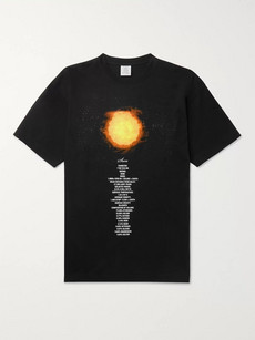 Vetements Oversized Planet Printed Cotton T-shirt In Black,moon