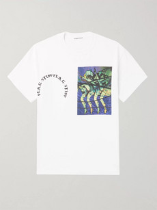 Flagstuff Printed Cotton-jersey T-shirt In White