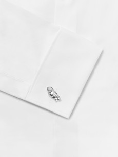Asprey Mouse And Cheese Gold-gilded Sterling Silver Cufflinks