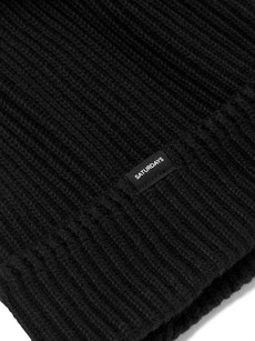 SATURDAYS SURF NYC 1X1 RIBBED COTTON AND CASHMERE-BLEND BEANIE