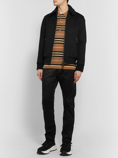 BURBERRY VIRGIN WOOL AND CASHMERE-BLEND BOMBER JACKET