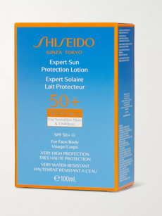 Shiseido Expert Sun Protection Lotion Spf50, 100ml In Blue