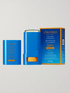 Shiseido Clear Stick Uv Protector Wetforce Sunscreen Spf 50, 15g In Blue