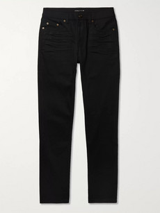 Shop Saint Laurent Skinny-fit Denim Jeans In Black
