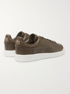 Adidas Consortium + Neighborhood Stan Smith Leather Sneakers In Army Green