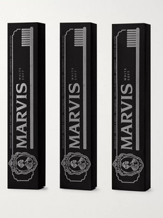 Marvis Set Of Three Toothbrushes In Colorless