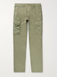 Incotex - Slim-Fit Cotton and Linen-Blend Cargo Trousers