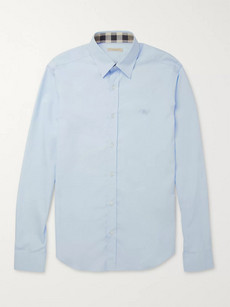 BURBERRY Slim-Fit Cotton-Blend Shirt