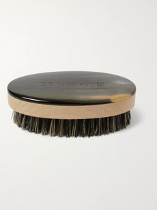 D R Harris Abbeyhorn Boar-bristle Hairbrush In Black