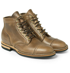 Viberg - Rubber-Soled Leather Lace-Up Boots | MR PORTER