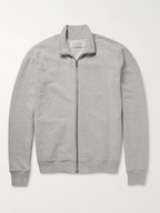 Maison Margiela Suede Elbow Patch Loopback Cotton-Jersey Sweatshirt