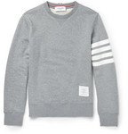 Thom Browne Striped Loopback Cotton-Jersey Sweatshirt 