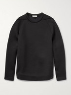 Balenciaga Wool-Blend Bonded Jersey Sweatshirt