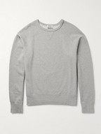 Acne Studios College Loopback Cotton-Jersey Sweatshirt