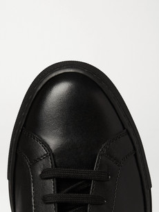 COMMON PROJECTS ORIGINAL ACHILLES MID BLACK LEATHER SNEAKERS | ModeSens
