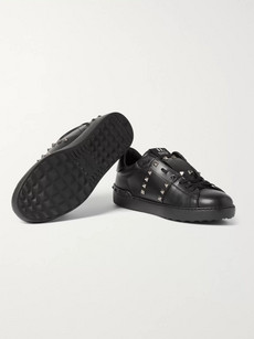 12 Stores In Stock: VALENTINO Rockstud Untitled Men'S Leather Low-Top ...