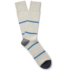 Paul Smith Striped Cotton-blend Socks | ModeSens