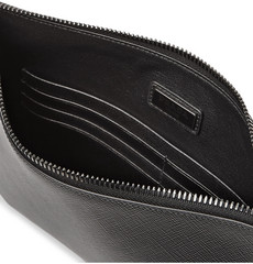 PRADA Colour-Block Saffiano Leather Pouch | ModeSens