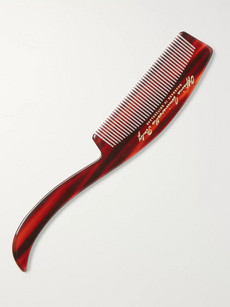 Buly Horn-effect Acetate Beard Comb In Red