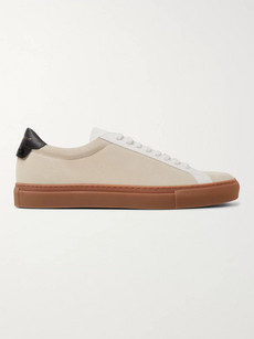 GIVENCHY URBAN STREET LEATHER AND SUEDE SNEAKERS