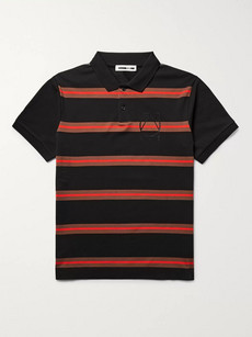 MCQ BY ALEXANDER MCQUEEN Striped Cotton-Piqué Polo Shirt