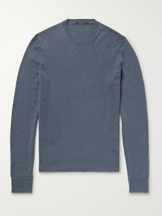 Prada Slim-fit Cashmere Sweater - Blue
