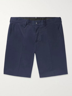 Prada Slim-fit Poplin Bermuda Shorts - Navy