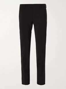 Prada Slim-Fit Tapered Virgin Wool-Blend Jersey Sweatpants In Black ...
