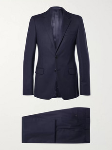 PRADA Midnight-Blue Slim-Fit Wool-Twill Suit