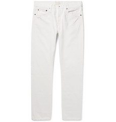 Simon Miller M001 Slim-fit Distressed Selvedge Denim Jeans In White ...